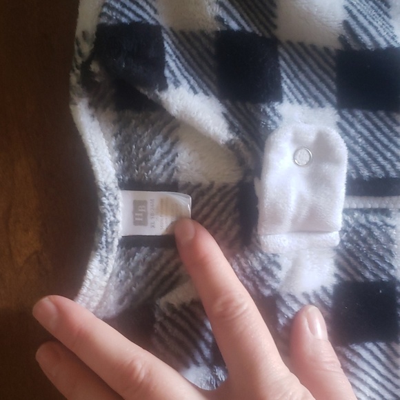 Hudson Baby black and white Buffalo checked XL 18-24 month fleece sleep sack - Picture 2 of 3